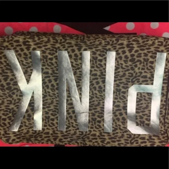 VS PINK Leopard Print Dorm Trunk